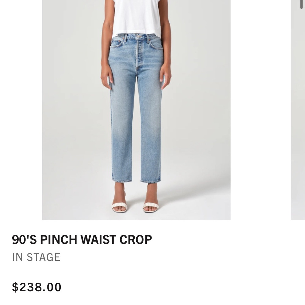 Agolde 90’s pinch waist crop